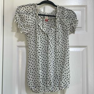 No boundaries, size small blouse with polkadots